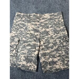 Rothco Cargo Shorts Mens 42 Gray Digital Camo Army 11 Inseam Cotton Summer
